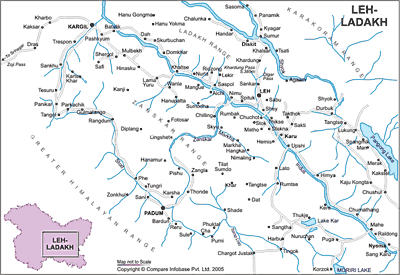 Leh-Ladakh Map